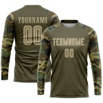 Gold-Camo Sublimation Salute To Service Uniform Soccer Olive Custom Jersey Vegas Gold-Camo Sublimation Salute To Service Uniform Soccer Olive Custom Jersey Vegas