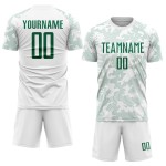 Jersey Sublimation Kelly White Uniform Custom Green Soccer Jersey Sublimation Kelly White Uniform Custom Green Soccer