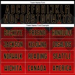 Uniform Gold Custom Sublimation Jersey Black-Old Red Soccer