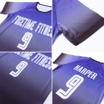 Purple White-Black Soccer Fade Uniform Jersey Custom Fashion Sublimation Purple White-Black Soccer Fade Uniform Jersey Custom Fashion Sublimation