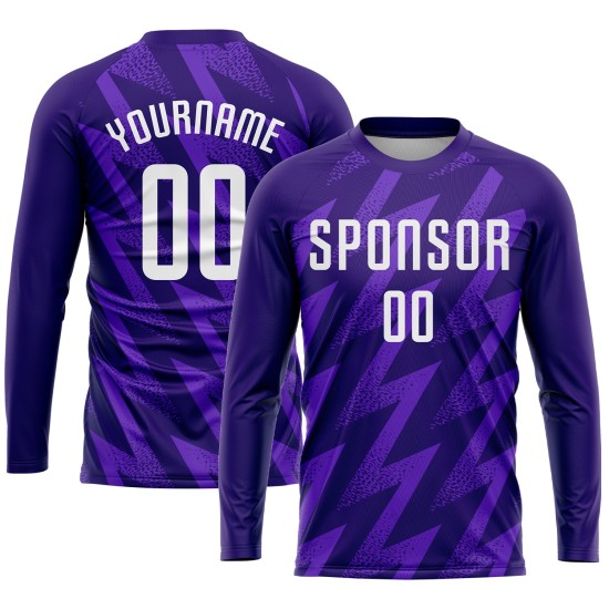 Jersey Purple White Soccer Custom Uniform Sublimation