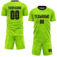 Custom Sublimation Uniform Jersey Black Soccer Green Neon Custom Sublimation Uniform Jersey Black Soccer Green Neon