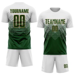 Jersey Uniform Gold Sublimation Custom Green-Old Soccer White