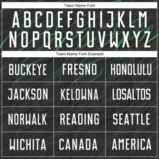 Black Custom White-Neon Soccer Jersey Uniform Sublimation Green