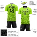Uniform Green Custom Jersey Neon Black Soccer Sublimation Uniform Green Custom Jersey Neon Black Soccer Sublimation