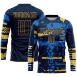 Custom Uniform Sublimation Jersey Navy Soccer Navy-Gold