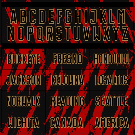 Black-Old Sublimation Jersey Uniform Gold Red Custom Soccer