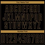 Soccer Gold Sublimation Jersey Custom Old Black Uniform