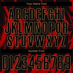 Black-Old Sublimation Jersey Uniform Gold Red Custom Soccer