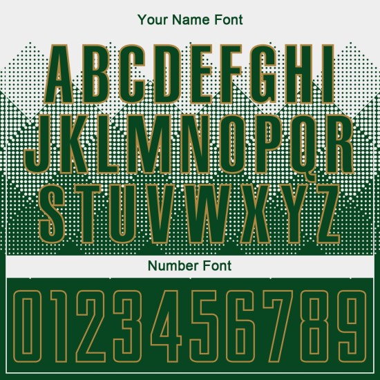 Jersey Uniform Gold Sublimation Custom Green-Old Soccer White