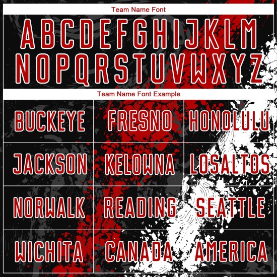 Jersey Red-White Custom Uniform Black Soccer Sublimation