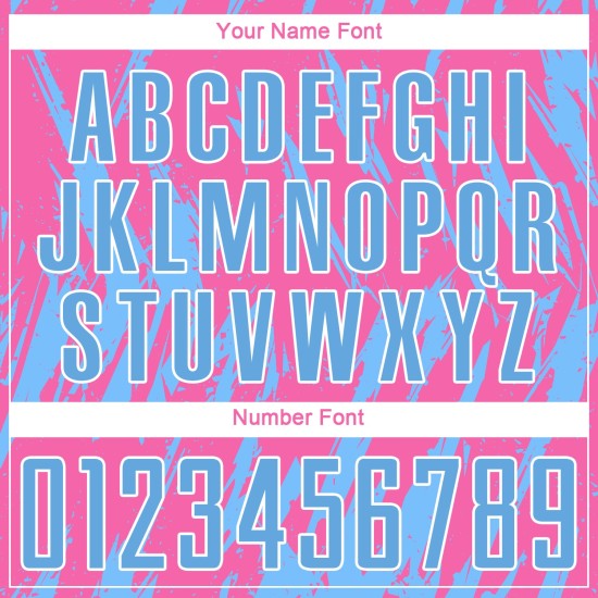 Light Custom Blue-White Soccer Jersey Uniform Pink Sublimation