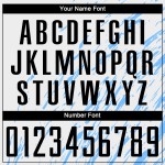 Custom White Blue Jersey Black-Light Sublimation Uniform Soccer Custom White Blue Jersey Black-Light Sublimation Uniform Soccer