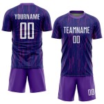 Jersey Sublimation Uniform Purple Custom Soccer White