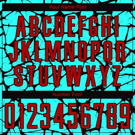 Uniform Soccer Sublimation Red-Black Jersey Custom Aqua